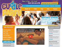 Tablet Screenshot of cuddleparty.com